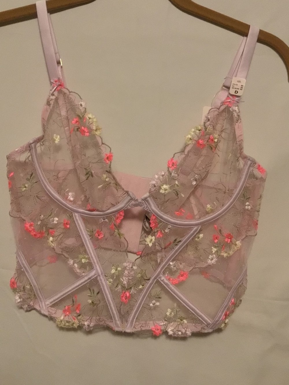 ETAM Petunia SC Boustier lace,whimsical ,romantic  SZ 32 D NWT